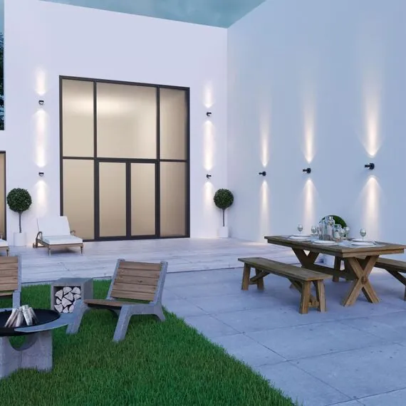 NOVOTECH 359304 STREET NT24 000 черный Светильник ландшафтный настенный IP65 LED 6W 4000K 175-265V CALLE, изображение 3