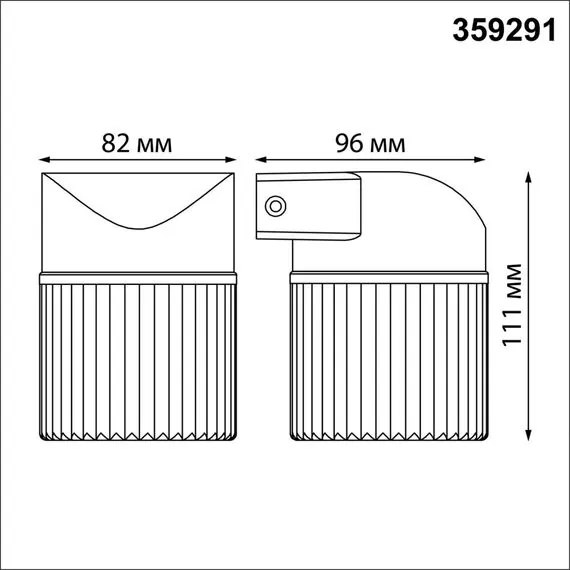 NOVOTECH 359291 STREET NT24 000 черный Светильник ландшафтный настенный IP65 LED 7W 4000K 175-265V ESTIMA, изображение 2