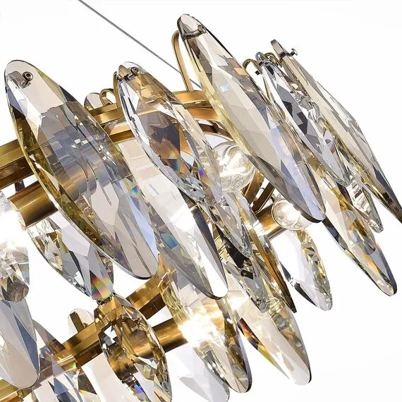 ST LUCE SL1227.303.08 Люстра подвесная ST-Luce Латунь/Прозрачный E14 8*40W, изображение 6