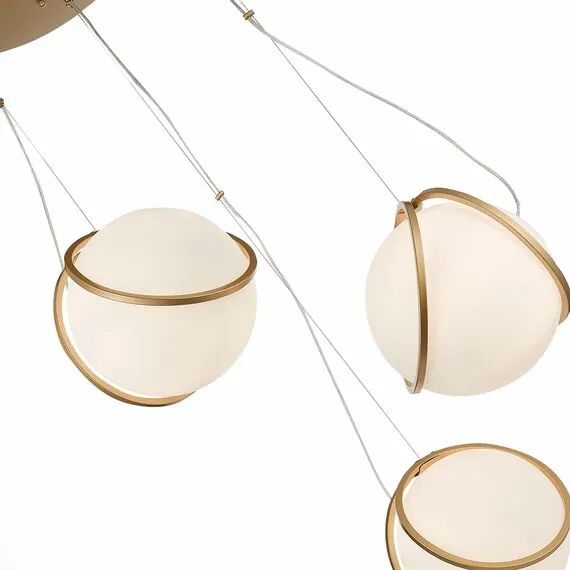 ST LUCE SL1181.353.03 Светильник подвесной ST-Luce Латунь/Латунь, Белый E27 3*40W, изображение 2