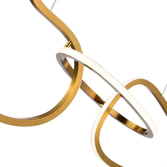 ST LUCE SL6505.203.26 Светильник подвесной ST-Luce Золотистый/Золотистый LED 1*26W 4000K, изображение 2