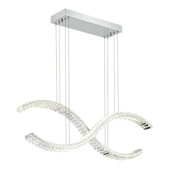 ST LUCE SL6206.103.44 Светильник подвесной ST-Luce Хром/Прозрачный LED 1*44W 3000K