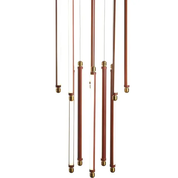 ST LUCE SL6225.303.10 Светильник подвесной ST-Luce Латунь/Терракотовый, Белый LED 10*6,5W 3000K, изображение 5