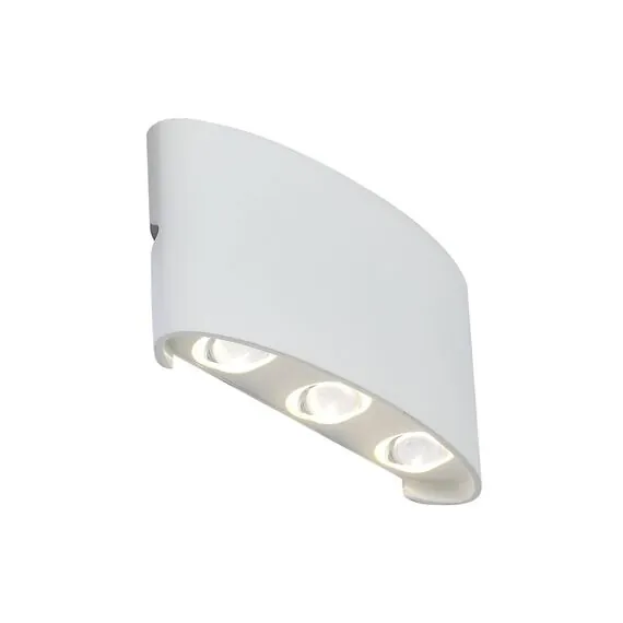 ST LUCE SL089.501.06 Светильник уличный настенный ST-Luce Белый кварцевый/Белый кварцевый, Прозрачный LED 6*, изображение 2