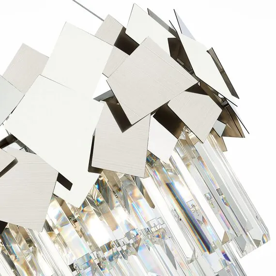 ST LUCE SL1232.103.06 Светильник подвесной ST-Luce Хром/Прозрачный, Хром E14 6*60W, изображение 6