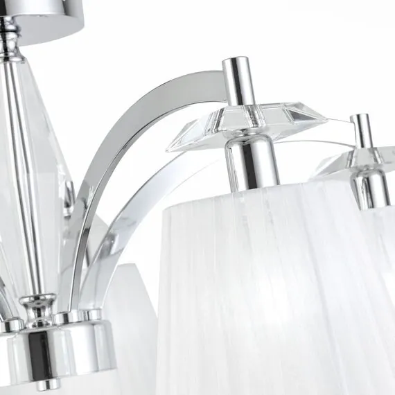 ST LUCE SL1756.102.05 Светильник потолочный ST-Luce Хром/Светло-серый E14 5*40W, изображение 6