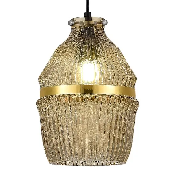 ST LUCE SL1661.403.01 Светильник подвесной ST-Luce Черный/Янтарный E27 1*40W, изображение 3