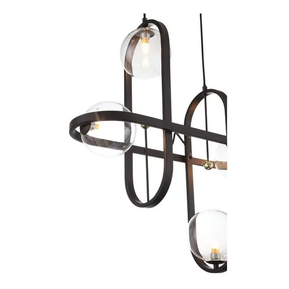 ST LUCE SL1201.403.04 Светильник подвесной ST-Luce Черный/Прозрачный G9 4*5W, изображение 2