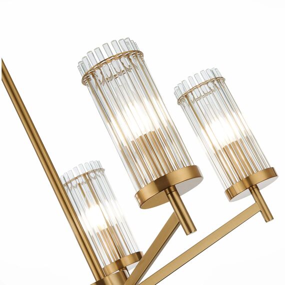 ST LUCE SL1233.302.05 Люстра потолочная ST-Luce Латунь/Прозрачный E14 5*60W, изображение 6