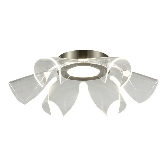 ST LUCE SL6235.102.20 Светильник потолочный ST-Luce Никель/Прозрачный LED 1*20W 4000K