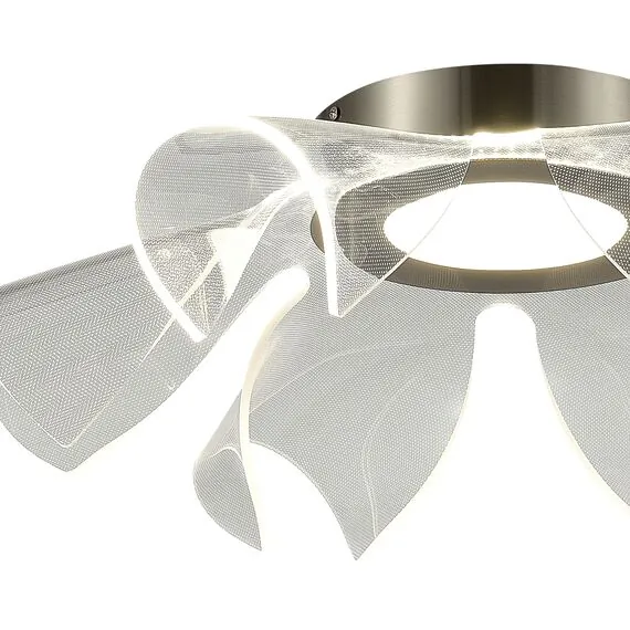 ST LUCE SL6235.102.20 Светильник потолочный ST-Luce Никель/Прозрачный LED 1*20W 4000K, изображение 2