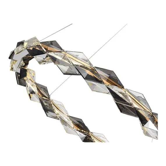 ST LUCE SL6009.103.01 Люстра подвесная ST-Luce Золотистый/Прозрачно-Дымчатый LED 1*30W 3000K, изображение 2