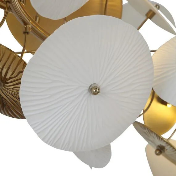 ST LUCE SL1518.303.10 Светильник подвесной ST-Luce Латунь/Белый G9 10*5W 4000K, изображение 6