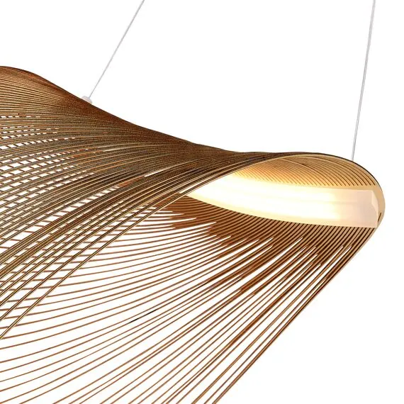 ST LUCE SL6900.503.24 Светильник подвесной ST-Luce Белый/Древесный LED 1*24W 4000K, изображение 2