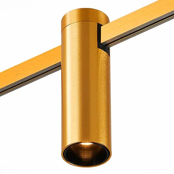 ST LUCE ST810.206.05 Магнитный трековый светильник FARM Золотистый LED 1*5W 3000K 230Lm Ra90 60 IP20 D35xH11, изображение 2