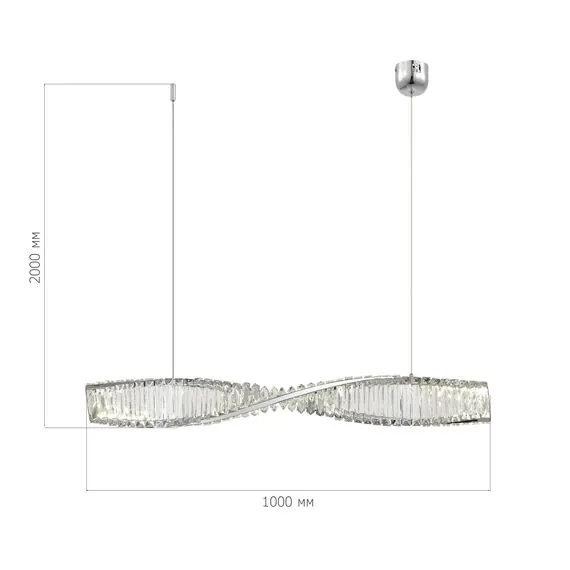 ST LUCE SL6205.113.01 Светильник подвесной ST-Luce Хром/Прозрачный LED 1*21W 4000K, изображение 6