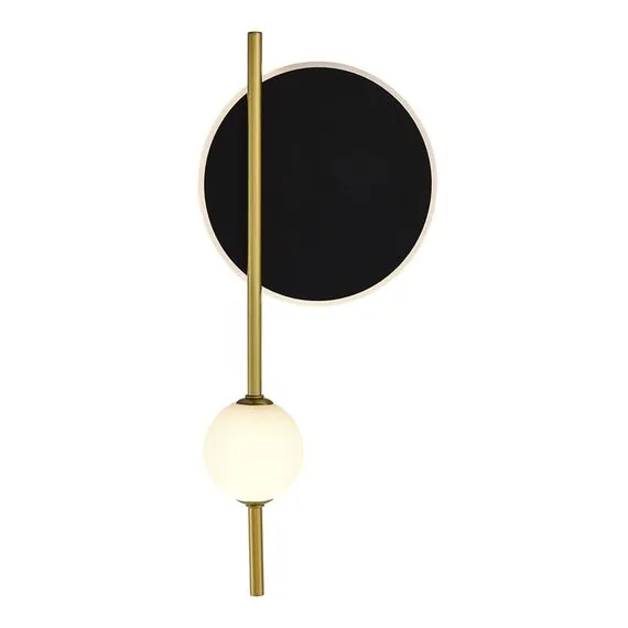 ST LUCE SL6507.431.02 Светильник настенный ST-Luce Шампань, Черный/Белый LED 1+1*9+4W 4000K