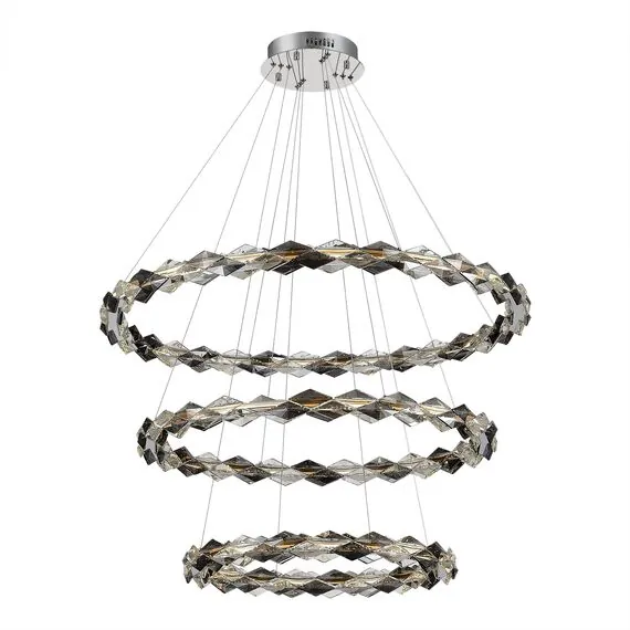 ST LUCE SL6009.103.03 Люстра подвесная ST-Luce Золотистый/Прозрачно-Дымчатый LED 1*75W 3000K