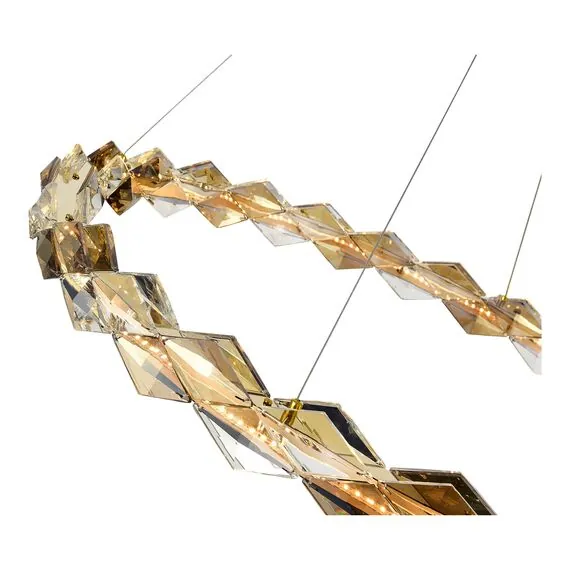 ST LUCE SL6009.213.01 Люстра подвесная ST-Luce Золотой/Прозрачный,Янтарный LED 1*30W 3000K, изображение 2