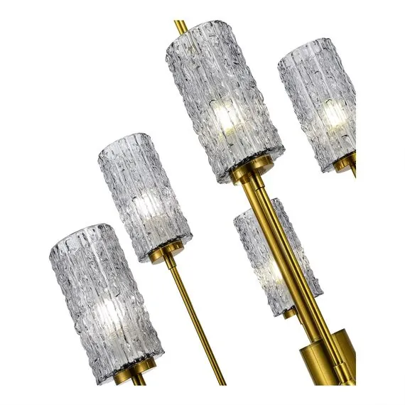 ST LUCE SL1240.303.06 Люстра подвесная ST-Luce Латунь/Дымчатый E27 6*60W, изображение 2