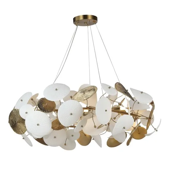 ST LUCE SL1518.303.10 Светильник подвесной ST-Luce Латунь/Белый G9 10*5W 4000K, изображение 2