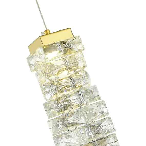 ST LUCE SL6010.203.08 Подвес Золотистый/Прозрачный LED 1*8W, изображение 3