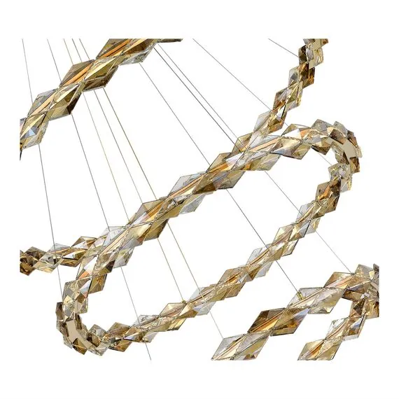 ST LUCE SL6009.203.03 Люстра подвесная ST-Luce Хром/Прозрачный,Янтарный LED 1*75W 3000K, изображение 2