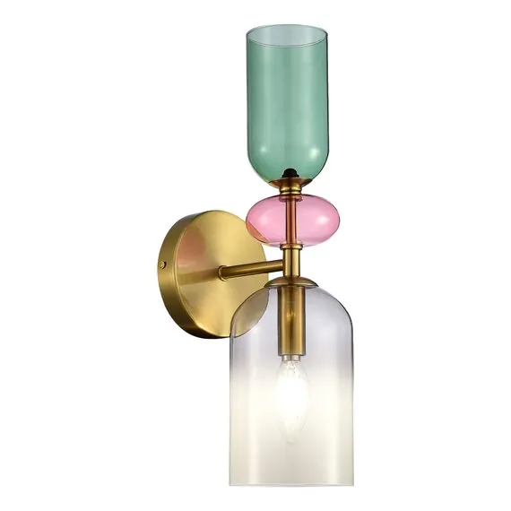 ST LUCE SL2000.201.01 Бра ST-Luce Золотистый/Дымчатый E14 1*40W