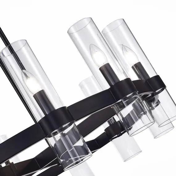 ST LUCE SL1237.403.12 Люстра подвесная ST-Luce Черный/Прозрачный E14 12*15W, изображение 2