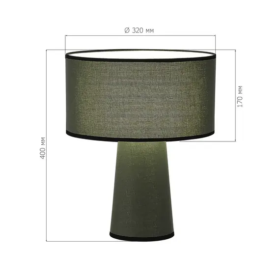 ST LUCE SL1354.704.01 Прикроватная лампа ST-Luce Хаки/Хаки, Черный E27 1*40W, изображение 5