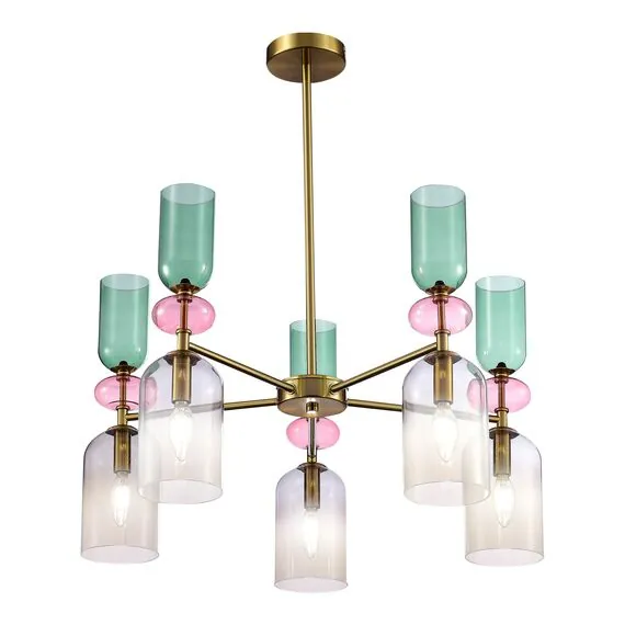 ST LUCE SL2000.202.05 Люстра потолочная ST-Luce Золотистый/Дымчатый E14 5*40W, изображение 2