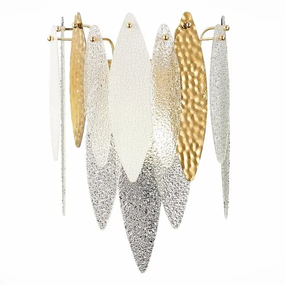 ST LUCE SL1224.201.02 Бра ST-Luce Золотистый/Прозрачный, Белый E14 2*60W