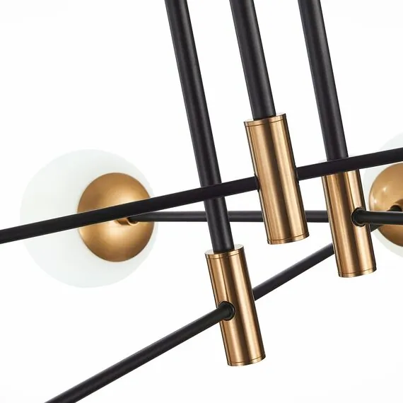 ST LUCE SL1203.402.06 Люстра потолочная ST-Luce Бронза,Черный/Белый E27 6*40W, изображение 2