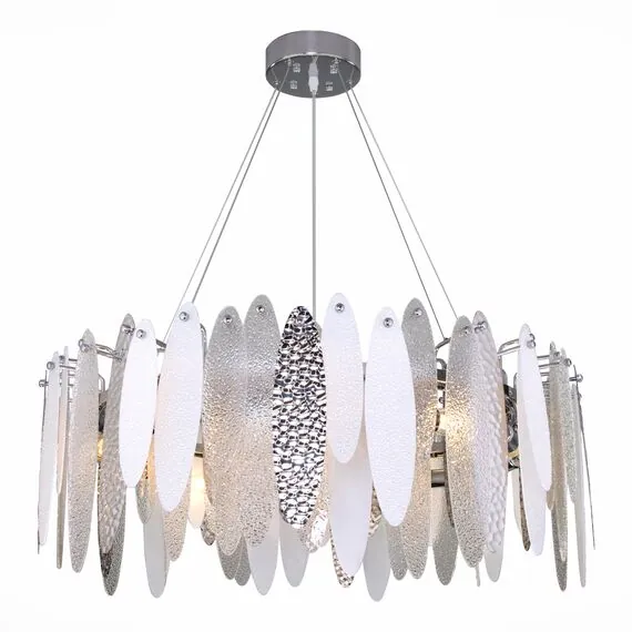 ST LUCE SL1224.103.10 Люстра подвесная ST-Luce Хром/Прозрачный, Белый E14 10*60W