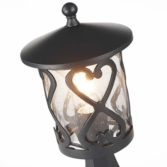 ST LUCE SL085.405.01 Светильник уличный наземный ST-Luce Черный/Черный, Прозрачный E27 1*60W, изображение 3