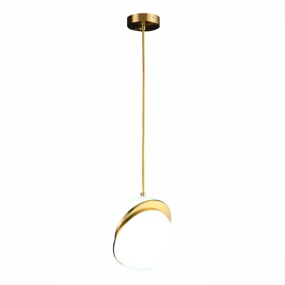 ST LUCE SL1164.303.01 Светильник подвесной ST-Luce Латунь/Белый E27 1*60W, изображение 2