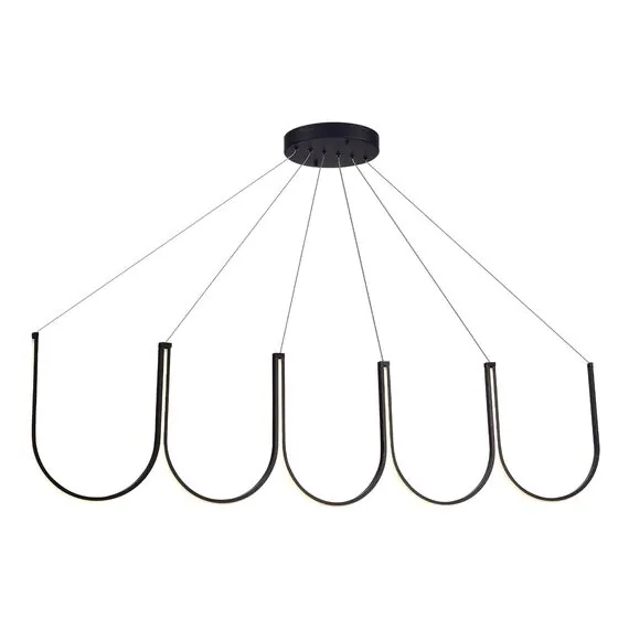 ST LUCE SL6202.413.01 Светильник подвесной ST-Luce Черный LED 1*68W 3000K, изображение 6