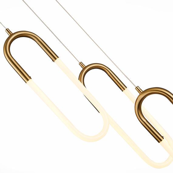 ST LUCE SL1579.303.03 Светильник подвесной ST-Luce Латунь/Латунь, Белый LED 3*14W 3000K, изображение 2