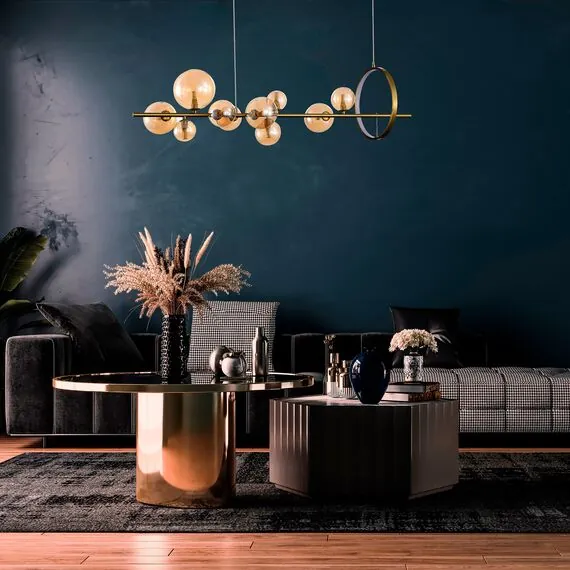 ST LUCE SL1165.323.15 Светильник подвесной ST-Luce Бронза/Коньячный G4 10+1*5W 4000K, изображение 6