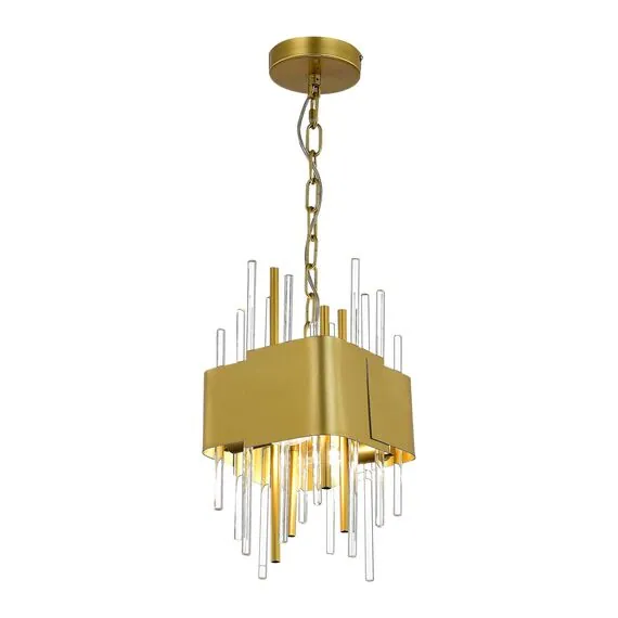 ST LUCE SL1633.203.04 Люстра подвесная ST-Luce Матовое золото/Матовое золото,Прозрачный E14 4*40W, изображение 2