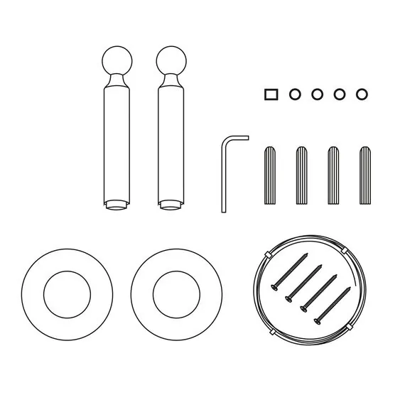 ST LUCE ST963.409.00 Монтажный комплект для тросовой световой системы Черный