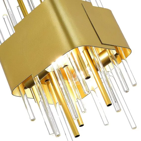 ST LUCE SL1633.203.04 Люстра подвесная ST-Luce Матовое золото/Матовое золото,Прозрачный E14 4*40W, изображение 6