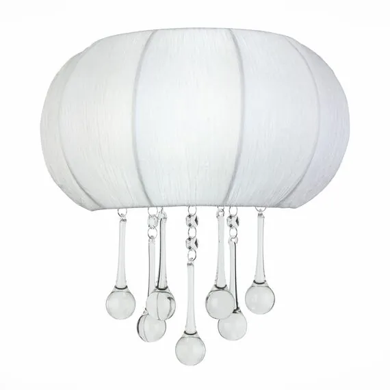 ST LUCE SL350.051.02 Бра ST-Luce Хром/Белый, Прозрачный E14 2*40W