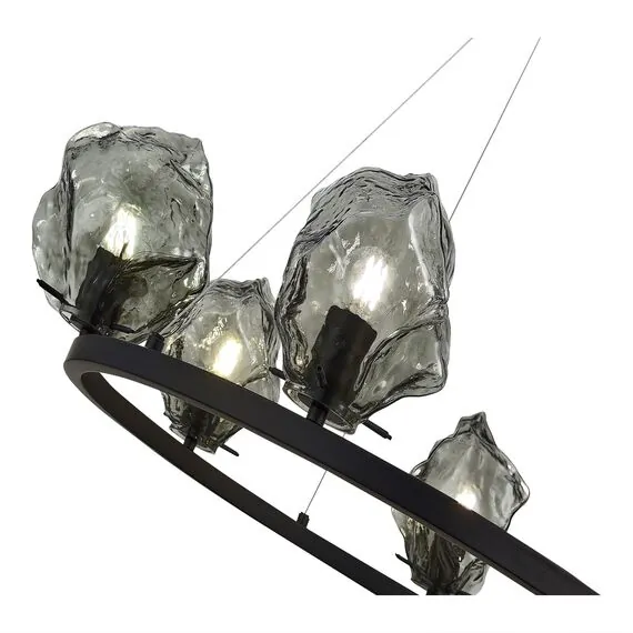 ST LUCE SL1175.403.06 Люстра подвесная ST-Luce Черный/Серо-зеленый E14 6*40W, изображение 2