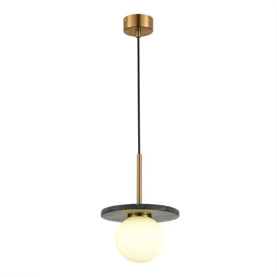 ST LUCE SL1191.363.01 Светильник подвесной ST-Luce Латунь/Латунь, Зеленый G9 1*5W 4000K