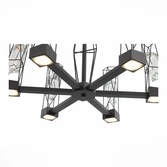 ST LUCE SL815.303.06 Люстра подвесная ST-Luce Серый графит/Серый графит, Прозрачный LED 6*8W 4000K, изображение 6