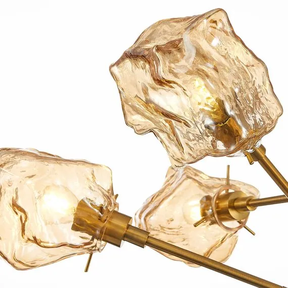 ST LUCE SL1175.302.06 Люстра потолочная ST-Luce Латунь/Янтарный E14 6*40W, изображение 2