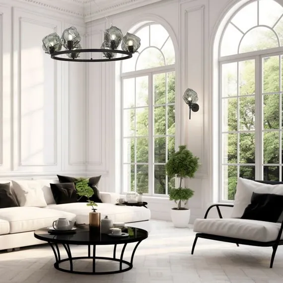 ST LUCE SL1175.403.06 Люстра подвесная ST-Luce Черный/Серо-зеленый E14 6*40W, изображение 3