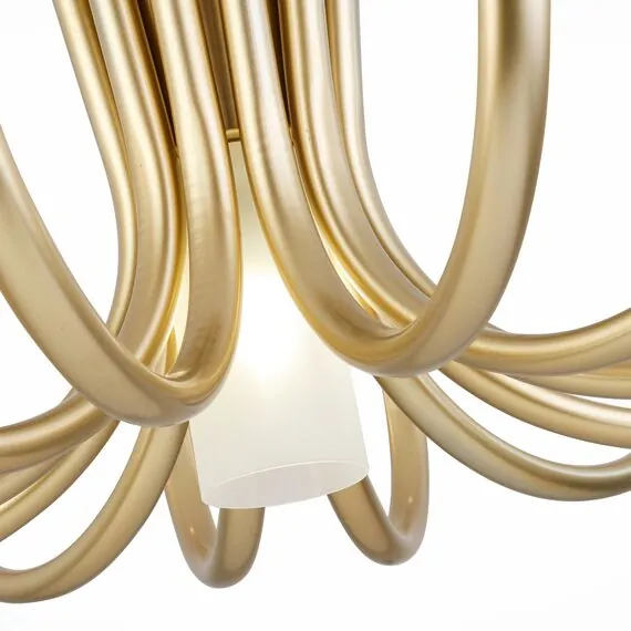 ST LUCE SL1173.202.13 Люстра потолочная ST-Luce Золотистый/Белый G4/E27 12+1*5+60W, изображение 6