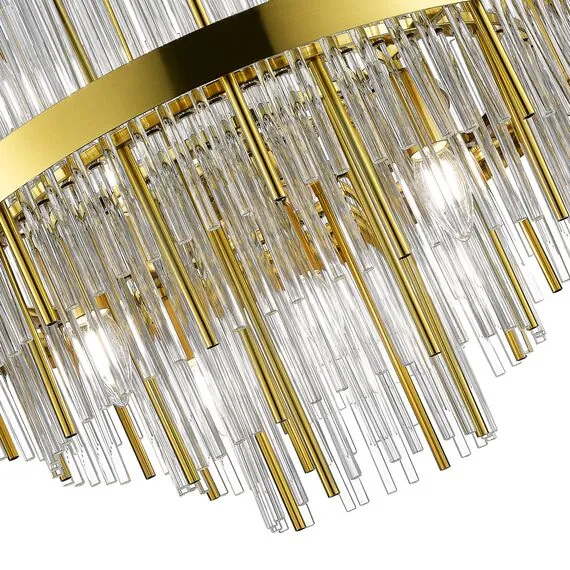 ST LUCE SL1634.303.09 Люстра подвесная ST-Luce Латунь/Прозрачный E14 9*60W, изображение 2